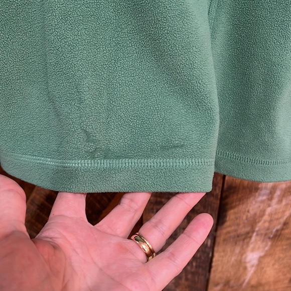 LL Bean ladies fleece quarter zip pullover size Large - Picture 6 of 6